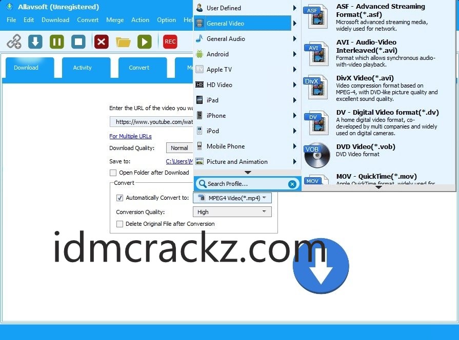 Allavsoft Video Downloader Converter 3.26.1 Crack + License Codes 2024